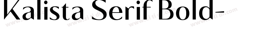 Kalista Serif Bold字体转换